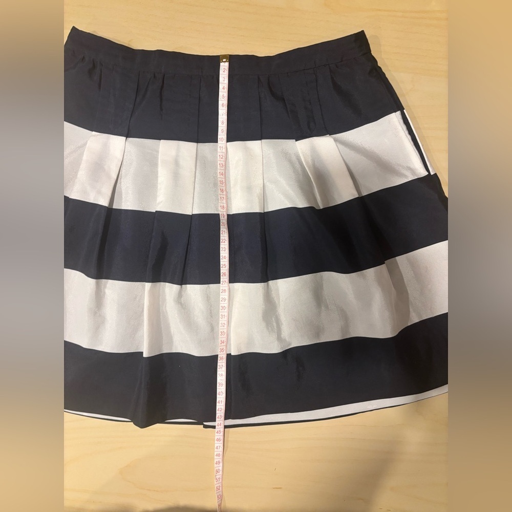 J. Crew White and Blue Skirt (US 2) - Picture 6 of 12
